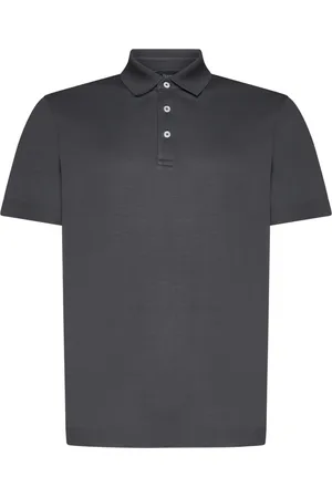 HERNO Tops, Heren, Grijs, S, Katoen, Katoenen Polokraag T-shirts en Polos