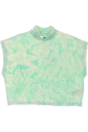 Nike Tops, Dames, Groen, L, Katoen, Tie-dye High Neck Tank Top