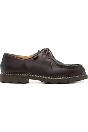 Paraboot Schoenen, Heren, Bruin, 42 EU, Bruine Veterschoenen met Rubberen Zool