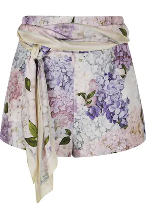 ZIMMERMANN Korte broeken, Dames, Veelkleurig, S, Platte Voorkant Shorts