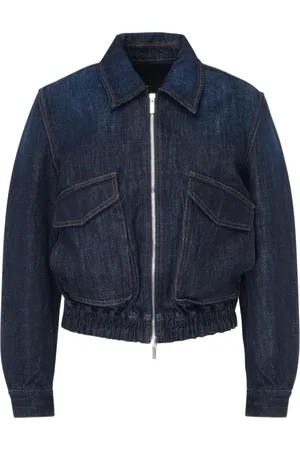 Nine In The Morning Jassen, Dames, Blauw, M, Denim, Denim Blauwe Bomberjas Janet