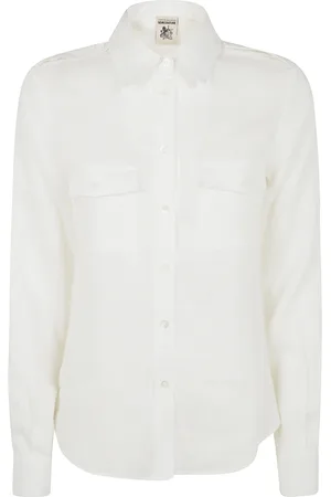SEMICOUTURE Blouses & Shirts, Dames, Wit, XS, Elegante Nala Shirt voor Vrouwen