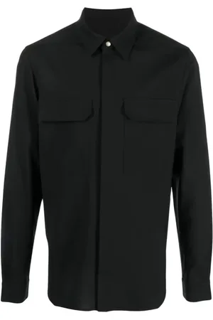 Rick Owens Jassen, Heren, Zwart, M, Polyester, Leather Jassen