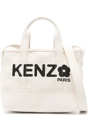 Kenzo Tassen, Dames, , ONE Size, Katoen, Canvas Schoudertas met Boke Flower Motif