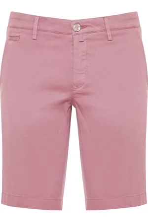 Jacob Cohen Korte broeken, Heren, Paars, W35, Katoen, Katoen/Lyocell Shorts met Zakken