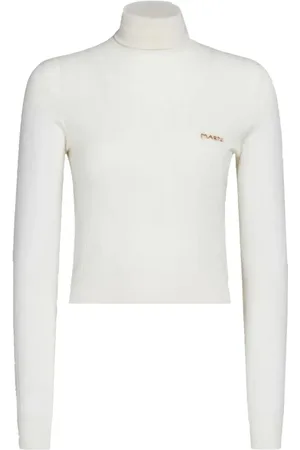 Marni Truien, Dames, Wit, M, Wol, Witte Coltrui Trui Breigoed