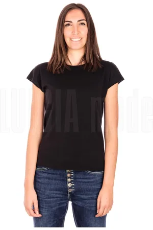 ALPHA STUDIO Blouses & Shirts, Dames, Zwart, L, Dames Crew Neck T-Shirt