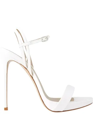 LE SILLA Schoenen, Dames, Wit, 39 EU, Leer, Witte Stiletto Sandalen Gwen
