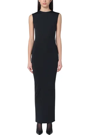 Entire Studios Kleedjes, Dames, Zwart, XS, Lange Damesjurk Elegante Stijl