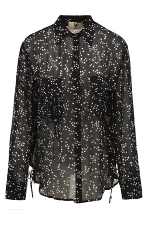 ANIYE BY Blouses & Shirts, Dames, Zwart, M, Stijlvolle Dames Overhemden
