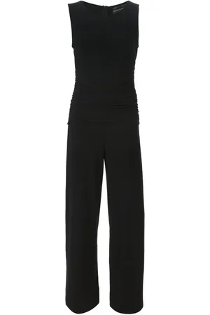 Norma Kamali Jumpsuits & Playsuits, Dames, Zwart, L, Polyester, Mouwloze Jumpsuit