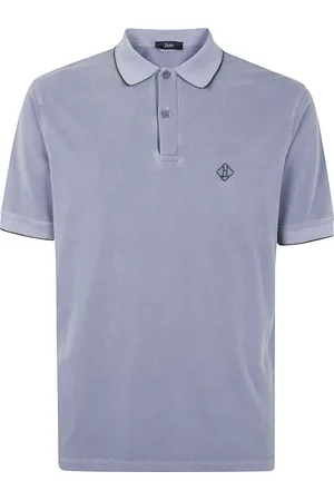 HERNO Tops, Heren, Blauw, 2Xl, Heren Polo Shirt