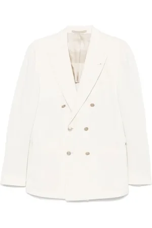 ELEVENTY Jassen, Heren, Wit, 2Xl, Witte Jas met Achterventielen