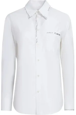 Marni Blouses & Shirts, Dames, Wit, XS, Katoen, Klassieke Witte Blouse voor Vrouwen