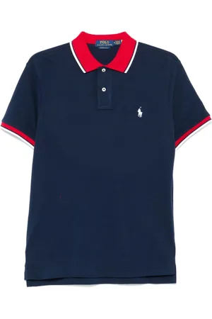Ralph Lauren Tops, Heren, Blauw, S, Katoen, T-shirts en Polos Blauw