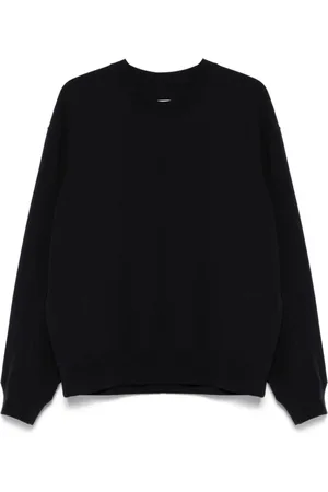 Jil Sander Sweatshirts & Hoodies, Heren, Blauw, M, Katoen, Blauwe Katoenen Crewneck Sweatshirt Ss 25
