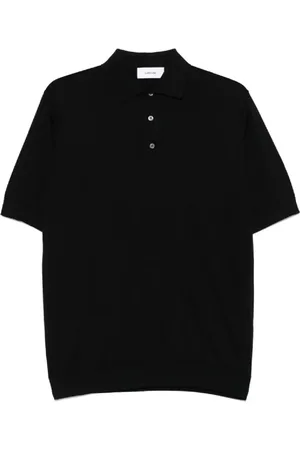 LARDINI Tops, Heren, Zwart, S, Katoen, Klassiek Poloshirt voor Mannen