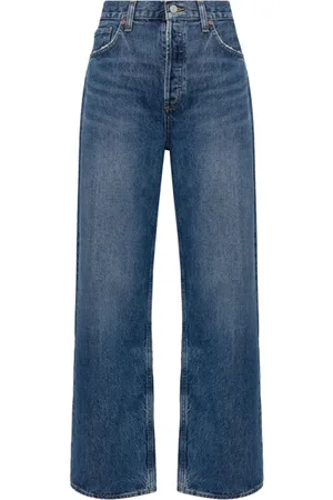 AGOLDE Jeans, Dames, Blauw, W29, Denim, Relaxed Fit Blauwe Denim Jeans