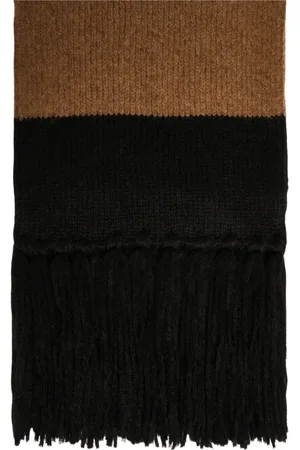 Max Mara Accessoires, Dames, Zwart, ONE Size, Wol, Alpaca en wollen sjaal