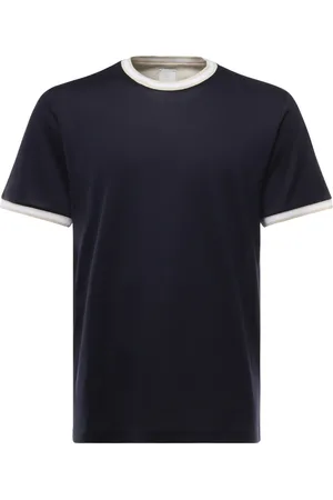 ELEVENTY Tops, Heren, Zwart, M, Katoen, Katoenen T-shirts en Polos