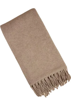 Khaite Accessoires, Dames, , ONE Size, Kasjmier, Kasjmier Naakt Geborduurde Sjaal