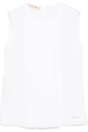 Marni Tops, Dames, Wit, S, Katoen, Elegante Witte Topwear