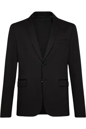 Dondup Jassen, Heren, Zwart, M, Slim Fit Blazer