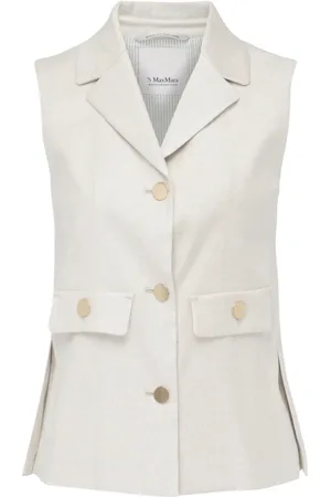 Max Mara Jassen, Dames, , XS, Stijlvolle Caroline Gilet Vest