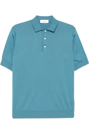 LARDINI Tops, Heren, Blauw, XL, Katoen, Klassieke Katoenen Poloshirt