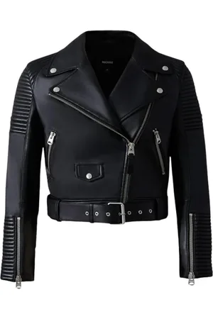 Mackage Jassen, Dames, Zwart, M, Leer, Jassen Zwart