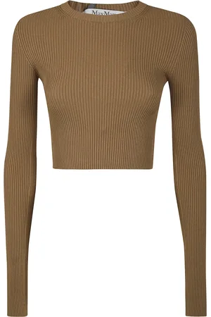 Max Mara Truien, Dames, Bruin, XS, Basis Trui