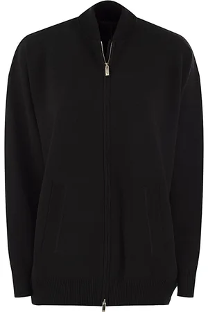 Max Mara Jassen, Dames, Zwart, S, Stijlvolle Cardigan voor Vrouwen