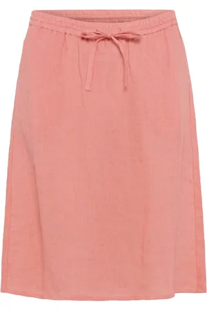 Cream Rokken, Dames, Roze, S, Elastische Taille Rok Porseleinroze