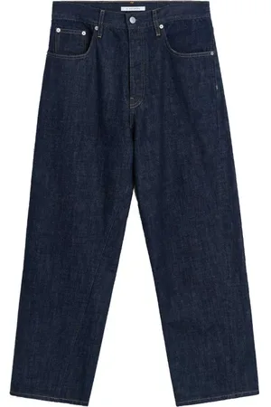 Sunflower Jeans, Heren, Blauw, W31, Katoen, Gedraaide Wijde Spijkerbroek