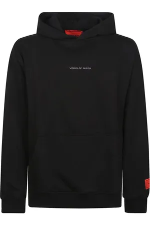 Vision Of Super Sweatshirts & Hoodies, Heren, Zwart, XL, Katoen, Zwarte Sweatshirt voor Mannen voor Casual Uitstapjes