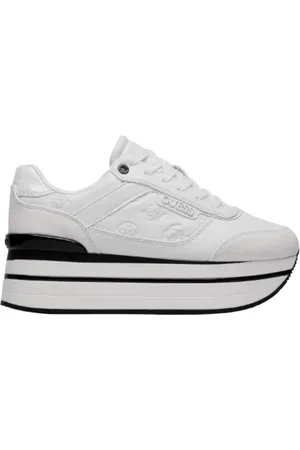 Guess Schoenen, Dames, Grijs, 40 EU, Witte Damessneakers Elegant Comfort
