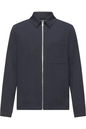 Drykorn Jassen, Dames, Blauw, S, Blauwe Jas met Ritszakken
