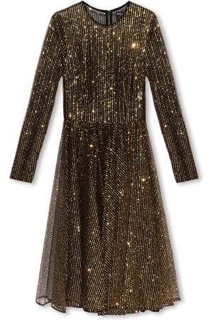 Dolce & Gabbana Kleedjes, Dames, Geel, S, Pailletten, Paillettenjurk