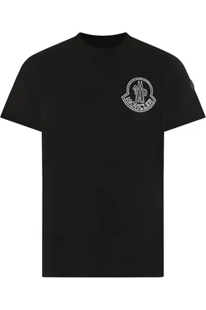 Moncler Tops, Heren, Zwart, M, Heren Korte Mouw T-Shirt