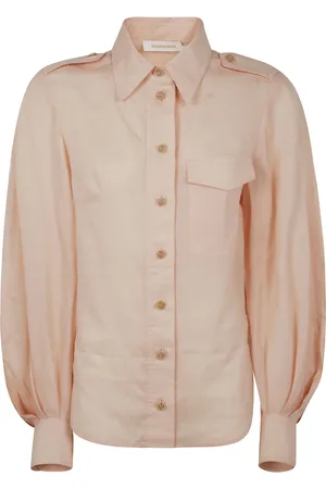 ZIMMERMANN Blouses & Shirts, Dames, Roze, S, Utility Shirt met Verlichting