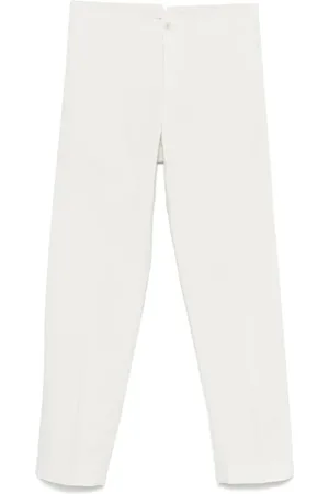 Incotex Broeken, Heren, Wit, 3Xl, Witte Broek, Verborgen Sluiting, Riemlussen