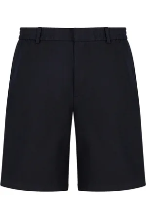Armani Exchange Korte broeken, Heren, Blauw, W31, Linnen, Linnen Shorts