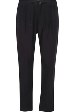 HERNO Broeken, Heren, Zwart, S, Zwarte broek voor mannen