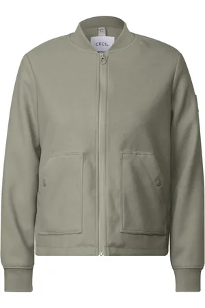 CECIL Jassen, Dames, , S, Wol, Wol-Effect Blouson Jas