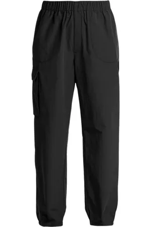Parajumpers Broeken, Dames, Zwart, S, Katoen, Nylon Poplin Lange Broek met Katoen