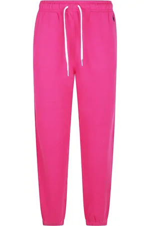 Ralph Lauren Broeken, Dames, Roze, M, Katoen, Helderroze broek voor vrouwen