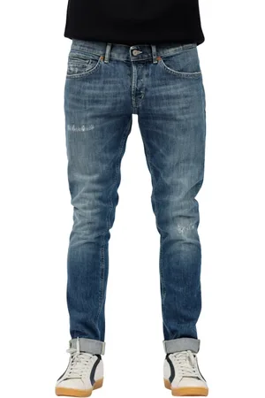 Dondup Jeans, Heren, Blauw, W33, Katoen, Ripped George Jeans