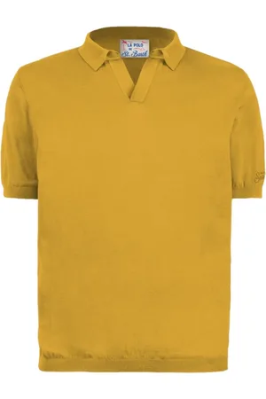 MC2 SAINT BARTH Tops, Heren, Geel, S, Stijlvolle T-shirts en Polos Collectie