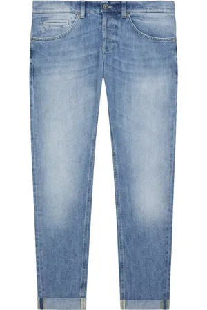 Dondup Jeans, Heren, Blauw, W38, Katoen, Skinny Fit Katoenen Jeans