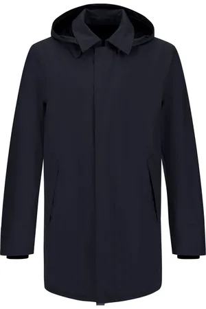 HERNO Mantels, Heren, Blauw, 3Xl, Navy Ritsjas met aansluitende manchetten